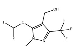 5-二氟甲氧基-4-羟甲基-1-甲基-3-三氟甲基-1H-吡唑