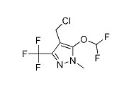 4-氯甲基-5-二氟甲氧基-1-甲基-3-三氟甲基-1H-吡唑